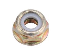 SilkRoadSupply Universal M10X1 25 Sinistra D'accessorio di Sostituzione Durevole di Dado a Lama Premium per Taglio a spazzole a Spazzola in Metallo Oro 22x11mm 1pc