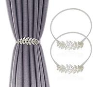 SILKSELECT 2 fermatenda per tende (foglie argentate)