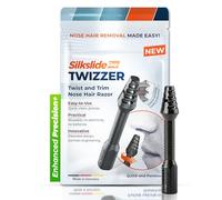 Silkslide TWIZZER, rasoio per peli del naso e delle orecchie, per uomini e donne, per depilazione nasale, lame tedesche, design brevettato, senza elettricità o batterie