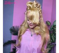 Silkwave # 27 Biondo miele 13x6 HD Parrucca per capelli umani dell'onda del corpo Frontale in pizzo trasparente 13x4 Parrucche frontali in pizzo colorate 30-36 pollici 200%