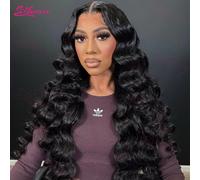 Silkwave 30 40 pollici capelli umani 13x6 13x4 HD parrucca frontale in pizzo brasiliano allentato onda profonda capelli umani ricci parrucca anteriore piena del merletto al 100% 13x4 Lace Wig