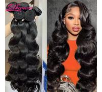 Silkwave 30 40 pollici onda del corpo 3/4 pacchi Remy brasiliano 100% capelli umani non trattati ondulati Doule disegnati fasci estensioni del tessuto