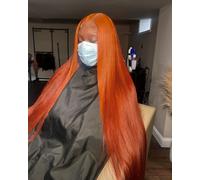Silkwave Ginger Orange 13x6 Hd Frontale Del Merletto Osso Dritto Parrucche Dei Capelli Umani 13x4 Trasparente Parrucca Anteriore Del Merletto Remy 350 Parrucca Colorata