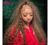 Silkwave Ricci Evidenziare Parrucca Parrucche Colorate Dei Capelli Umani 13X6 Hd Parrucca Frontale Del Merletto Brasiliano 4/27 Onda Profonda Parrucche Anteriori Del Merletto Per Le Donne