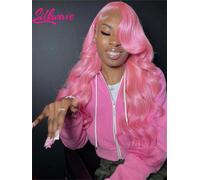 Silkwave Rosa Dell'onda Del Corpo 13x6 Hd Frontale Del Merletto Parrucca Dei Capelli Umani Per Le Donne 100% Brasiliano Dell'onda di Acqua 30 Pollici Anteriore Del Merletto Parrucche Colorate