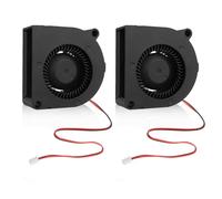Silkwish 2 ventole radiali da 24 V - 50 x 50 x 20 mm - ventola DC - Ventilatore turbina 5000 giri/min - Ventilatore di raffreddamento per elettrodomestici, stampante 3D