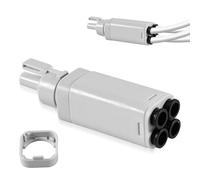 Silkwish Adattatore 4 in 1 PTFE per Bambu Lab A1/A1 mini connettore di espansione per 4 moduli di alimentazione e AMS - Supporto Multimaterial - Compatibile con stampanti 3D A1/A1 mini serie