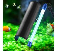 Silkwish Sterilizzatore UV per acquario, 5 W, con timer, lampada subacquea UV, sterilizzatore, casa e cucina, per acquari, laghetti da giardino (lunghezza 18 cm)