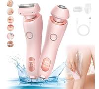 Silky Glide Pro, Silky Glide Pro Hair Remover, 2024 Best Silk Glide Razor, rasoio elettrico 2 in 1 per donne, Silky Glide Pro Fessional Hair Remover per gambe, ascelle, viso, zona bikini (rosa)