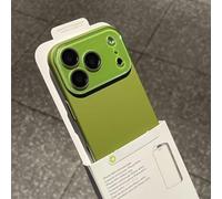 Silky Skin Feel Shockproof Case for iPhone 17 Pro Max, Magnetic Charging Anti-Collision Matte Protective Case with Crystal Lens (Green,16promax)