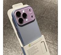 Silky Skin Feel Shockproof Case for iPhone 17 Pro Max, Magnetic Charging Anti-Collision Matte Protective Case with Crystal Lens (Purple,17promax)