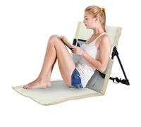 Silla De Camping Plegable - Silla De Camping Con Enfriador | Sillas De Camping Transpirables | Silla De Jardín Con Respaldo | Asiento Portátil Para El Suelo | Ideal Para Caravanas, Senderismo, Patio,