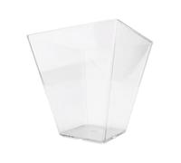 Sillar 50 Coppette Dessert in Plastica Trasparente 150 ml, Bicchierini Monoporzione Riutilizzabili, Contenitori per Gelato, Mousse, Budino, Finger Food, Aperitivo, Feste e Buffet