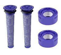 Sillar Filtro di Ricambio compatibile con Dyson V8 V7 Aspirapolvere, Pre-Filtro e HEPA Post-Filter con Spazzola di Pulizia - sostituzione