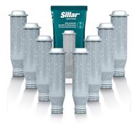 Sillar Set da 8x Filtro Acqua per Macchine da Caffè Krups F088, AEL01, TCZ6003 | Cartucce a Carbone Attivo, Aumenta la durata dell'unità