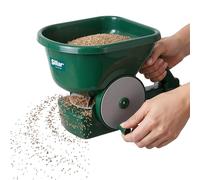 Sillar Spargitore Manuale 3 L con Supporto Estensibile, Seminatrice Manuale e Spandiconcime per Prato, Dosaggio 4 Livelli, Raggio 1,8-3,6 m, per Semi, Sale, Sabbia, Verde