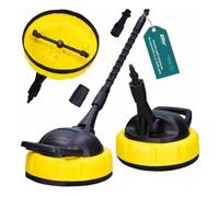 Sillar Spazzola Rotante per Idropulitrice Compatibile con Kärcher K2 K3 K4 K5 K6 K7, Lavor, Parkside | Pulizia di Grandi Superfici - Terrazze, Vialetti, Marciapiedi | Con Adattatore Incluso