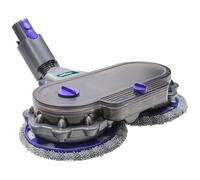 Sillar Testina Mocio Elettrico Compatibile con Dyson V7 V8 V10 V11 V15, Accessorio Lavapavimenti con Serbatoio, 2 Dischi Rotanti in Microfibra per Pavimenti Duri