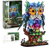 Sillbird Gufo floreale giocattolo da costruzione, idea regalo per bambini a partire dagli 8 anni - animali costruibili modello Botanical Collection