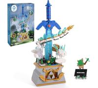 Sillbird Master Sword con Drago, Giocattoli di costruzione Link Spada, Micro Modellino Castello di Hyrule, Regali di compleanno per Ragazzi Ragazze 8-12 Anni (677 pezzi)