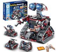 Sillbird Robot trasformabile controllato da app, robot 4 in 1 a telecomando, giocattoli da costruzione con programmazione, regali creativi per bambini da 6 a 12 anni (631 pezzi)