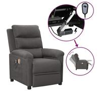 Sillón de Masaje Eléctrico vidaXL Gris
