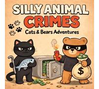 Silly Animal Crimes: Cats & Bears Adventures: A Cozy and Relaxing Coloring Book with Cute, Funny Trouble Scenes for Kids and Adults
