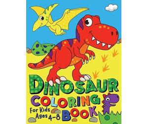 Silly Bear Dinosaur Coloring Book for Kids ages 4-8 (Tascabile)