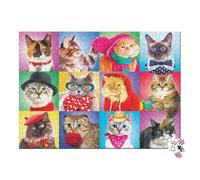 Silly Cats Family Puzzle 300pc