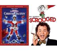 Silly Comedy Christmas Classics 2-Movie Holiday DVD Vacation National Lampoon + Scrooged Fun Double Feature Bundle