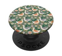 Silly Goose Bird Pattern Duck Animal PopSockets PopGrip Adesivo