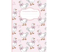Silly Goose Composition Notebook: Cute & Girly | Kids and Teens | Journal | School Gift Idea | College Ruled | 110 Pages | 6 x 9