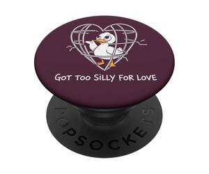 Silly Goose Cuore spezzato San Valentino Amore PopSockets PopGrip Adesivo