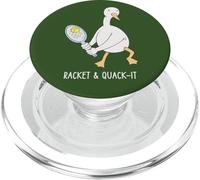 Silly Goose fa oscillare una racchetta, amante del tennis, racchetta e quack it PopSockets PopGrip per MagSafe