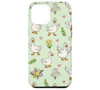 Silly Goose Funny Animal Lover Floral Cottagecore Theme Custodia per iPhone 12 Pro Max