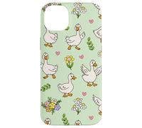 Silly Goose Funny Animal Lover Floral Cottagecore Theme Custodia per iPhone 14 Plus