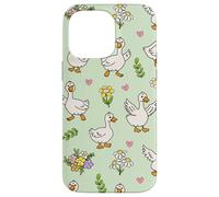 Silly Goose Funny Animal Lover Floral Cottagecore Theme Custodia per iPhone 14 Pro Max
