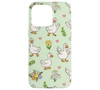 Silly Goose Funny Animal Lover Floral Cottagecore Theme Custodia per iPhone 15 Pro Max