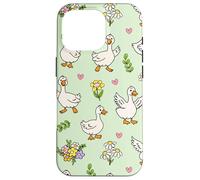 Silly Goose Funny Animal Lover Floral Cottagecore Theme Custodia per iPhone 16 Pro