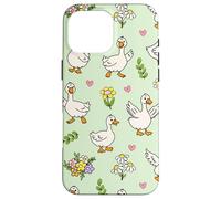 Silly Goose Funny Animal Lover Floral Cottagecore Theme Custodia per iPhone 16 Pro Max