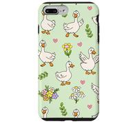 Silly Goose Funny Animal Lover Floral Cottagecore Theme Custodia per iPhone 7 Plus/8 Plus