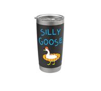 Silly Goose Funny Halloween Sunglasses & Floatie Bicchiere termico in acciaio inox doppia parete
