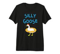 Silly Goose Funny Halloween Sunglasses & Floatie Maglietta Premium