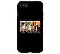 Silly Goose Halloween Duck Francobolli strega fantasma mantello Custodia per iPhone SE (2020) / 7 / 8