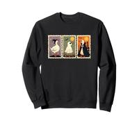 Silly Goose Halloween Duck Francobolli strega fantasma mantello Felpa