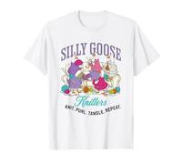 Silly Goose Knitters, graziosa Grafica Umoristica per lavori a Maglia Maglietta