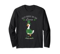Silly Goose Lucky sul Sciolto St Patrick's Maglia a Manica