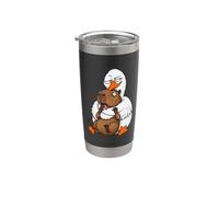 Silly Goose Not A Hugger Capybara Abbraccio Divertente Umorismo Sarcastico Bicchiere termico in acciaio inox doppia parete