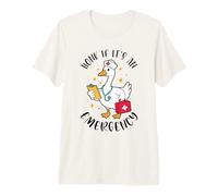 Silly Goose Nurse Honk SE è un'emergenza Divertente Infermieristica Maglietta Premium