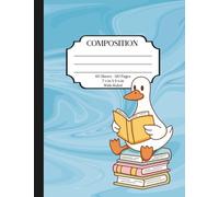 Silly Goose on the Loose Composition Notebook - Student Journal for School, 120 Pages, Wide Ruled, 7.5” x 9.75” - Cute Back to School Notebook for Teens, Kids, and College